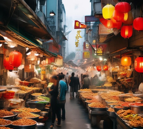 浦东步行街美食一条街，烟火气与舌尖上的都市狂欢